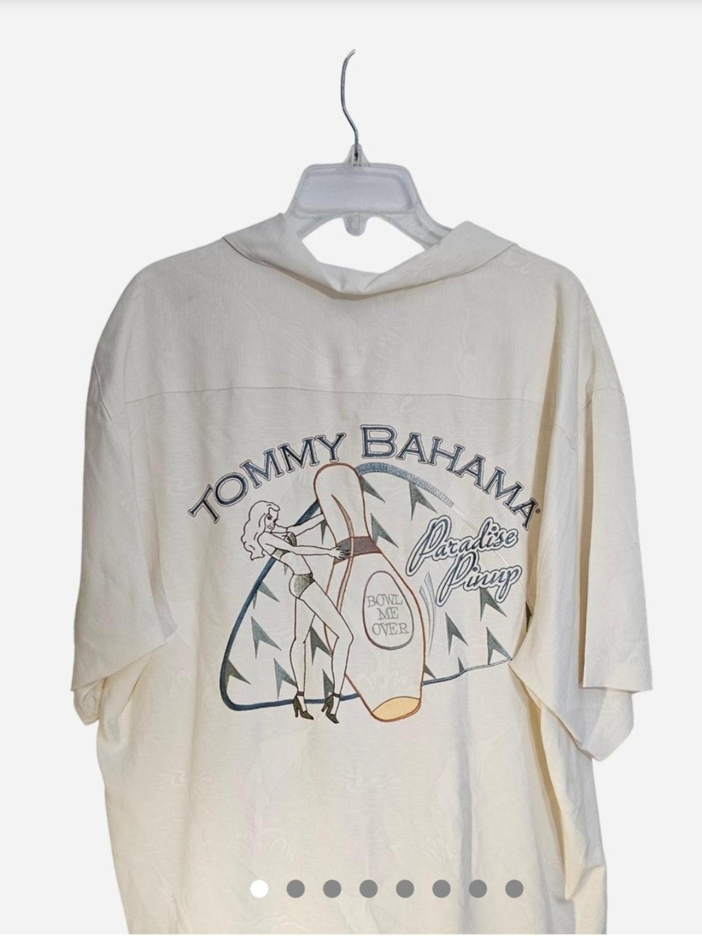 Tommy Bahama Paradise Pinup Silk Bowling Camp Shirt Large